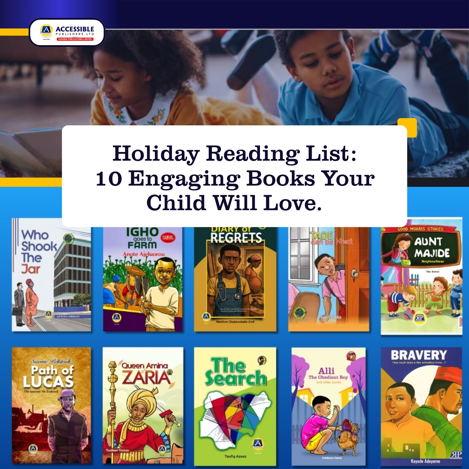 Holiday Reading List: 10 Engaging Books Your Child Will Love