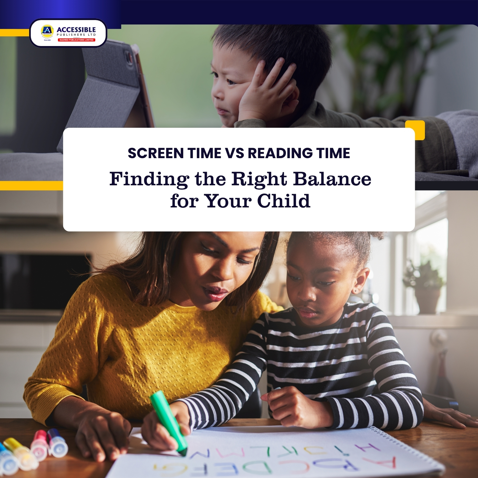 Screen Time vs Reading Time: Finding the Right Balance for Your Child